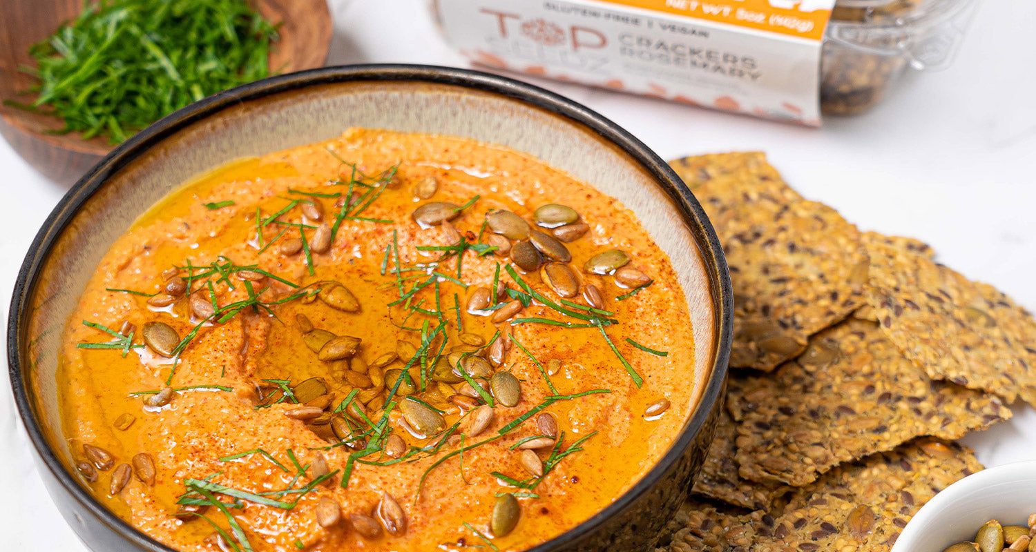 Roasted Red Pepper Dip – Top Seedz