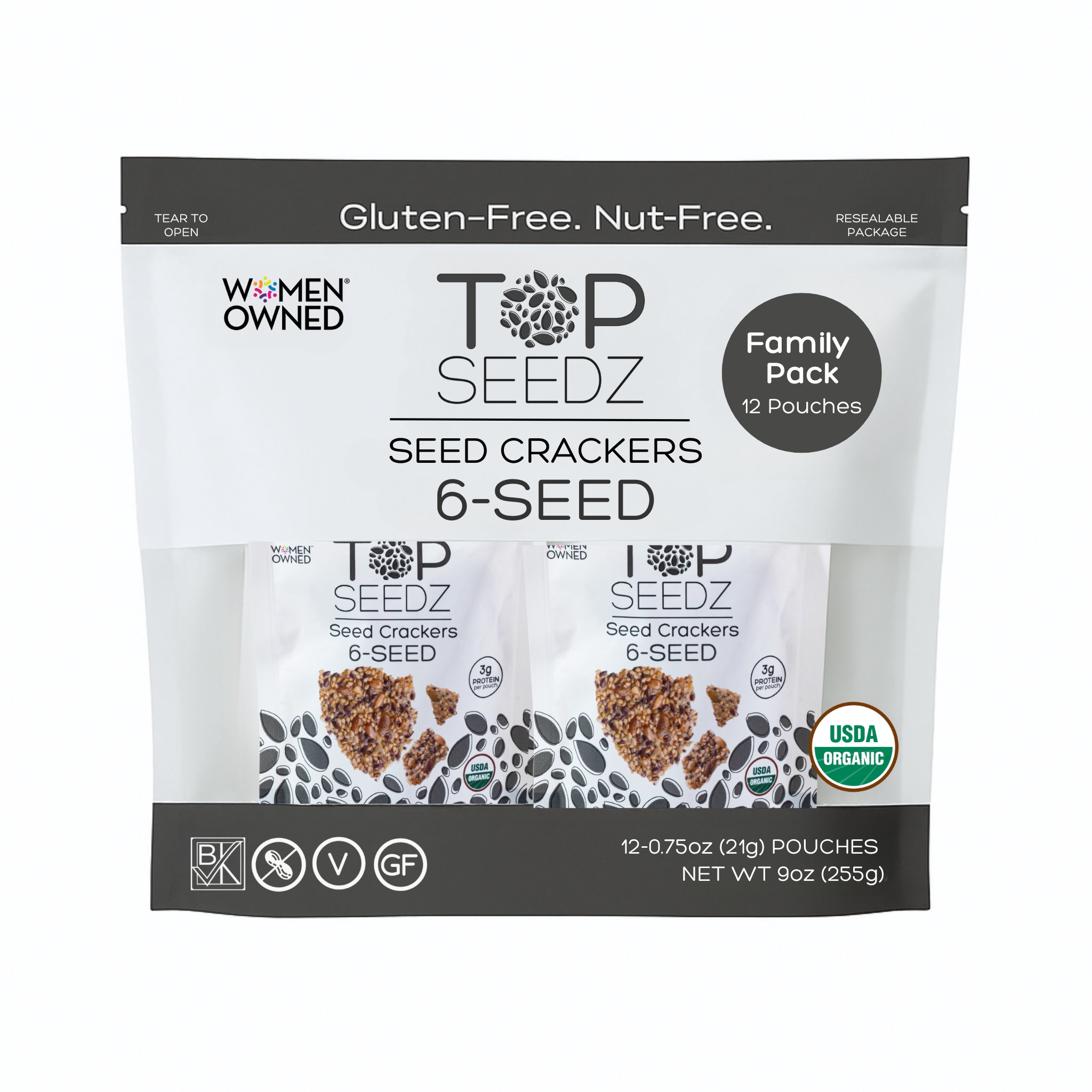 Family Pack | 6-Seed Crackers – Top Seedz