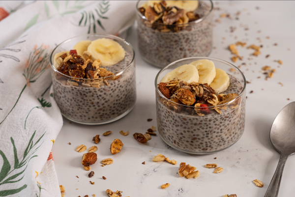 Banana Flax Chia Seed Pudding
