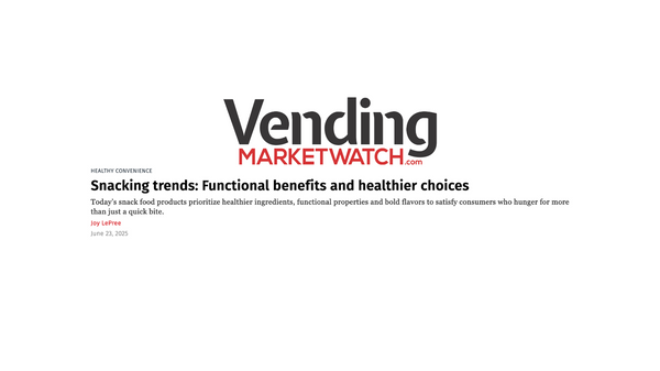 Snacking trends: Functional benefits and healthier choices