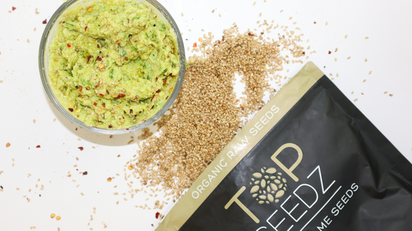Edamame Miso Dip with Top Seedz Sesame Seeds