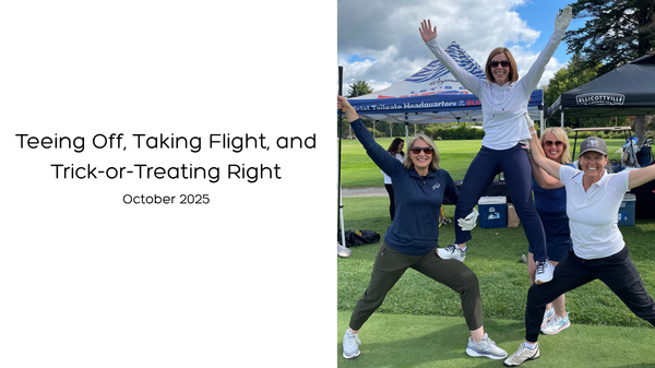 Teeing Off, Taking Flight, and Trick-or-Treating Right