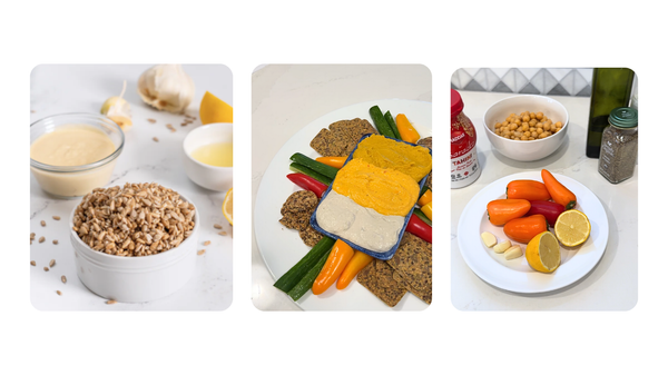 Savory Candy Corn Hummus