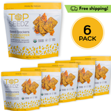 Black Pepper & Turmeric Crackers - 6 Pack