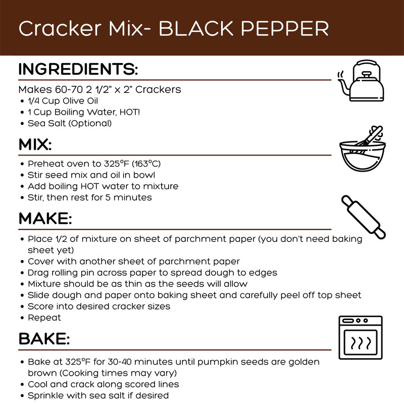 Black Pepper | Bake-At-Home Cracker Mix