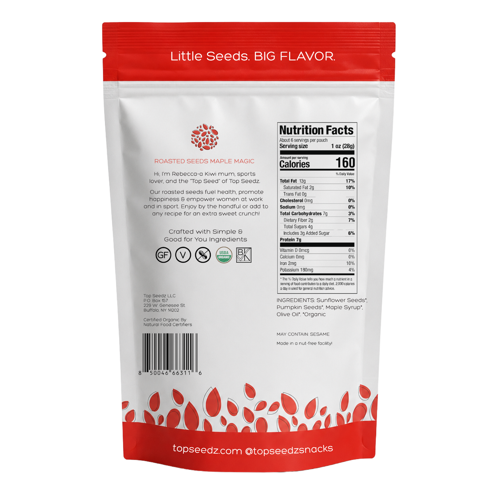 ◆今回限り◆新品2袋◆ベネシード ◆Active Seed1 ◆ Maple Magic Roasted Seeds – Top Seedz