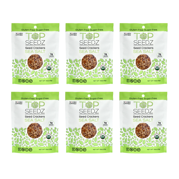 Sea Salt Crackers Grab & Go - 6 Pack