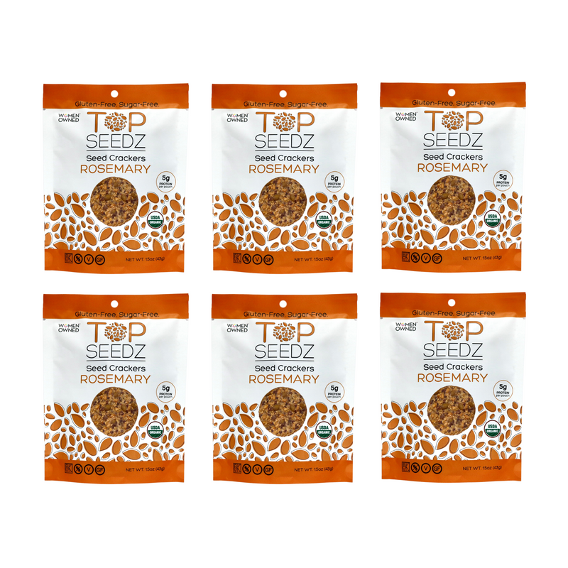 Rosemary Crackers Grab & Go - 6 Pack