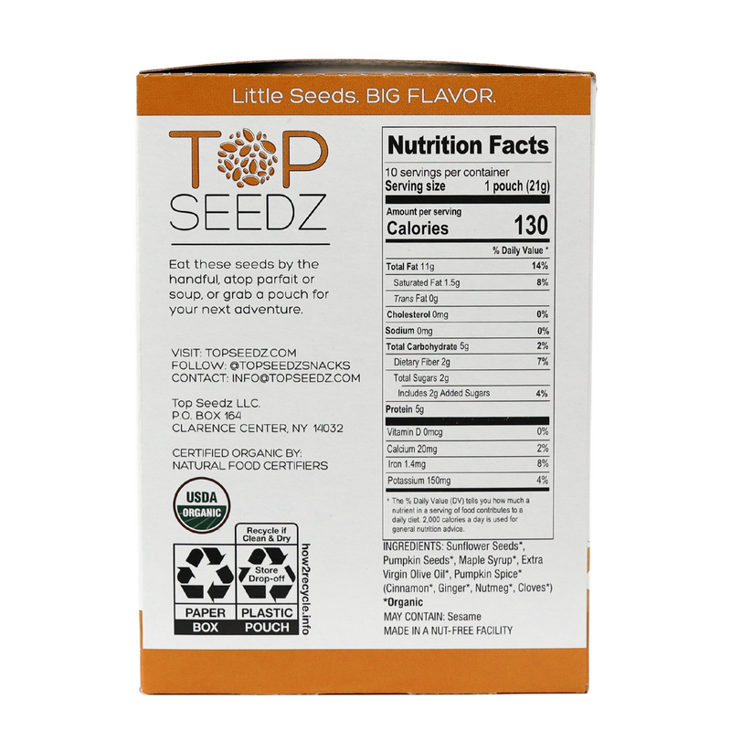 Pumpkin Spice Roasted Seeds Counter Display