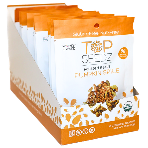 Pumpkin Spice Roasted Seeds Counter Display