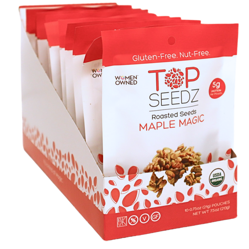 Maple Magic Roasted Seeds Counter Display