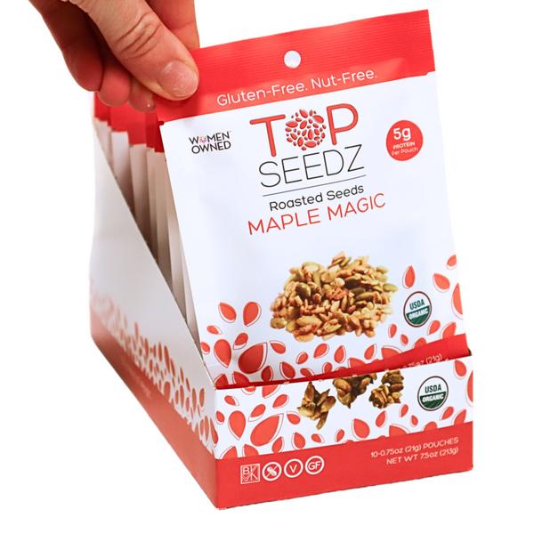 Maple Magic Roasted Seeds Counter Display