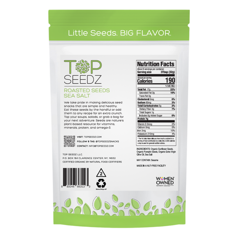 Sea Salt Roasted Seeds - 6 Pack