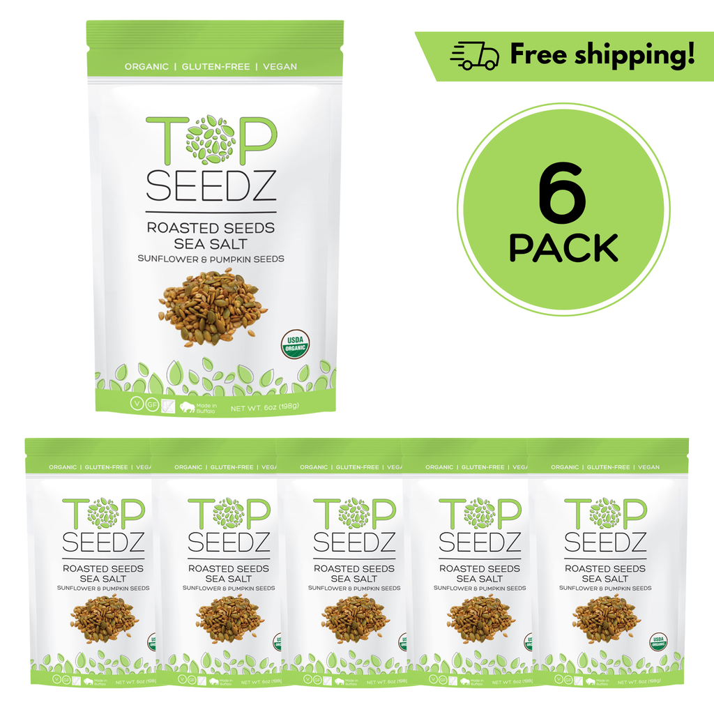 Sea Salt Roasted Seeds - 6 Pack – Top Seedz