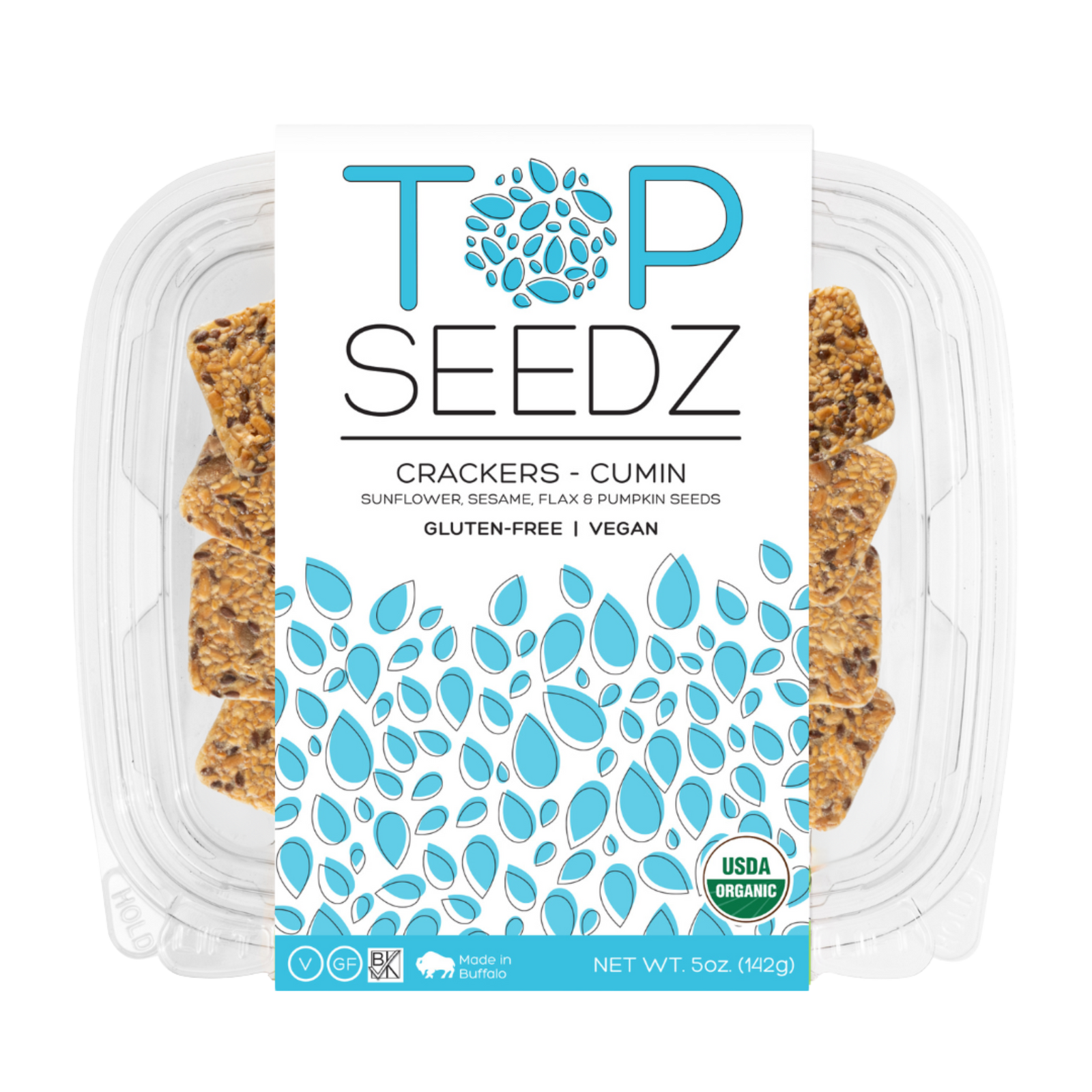 Organic Cumin Seed Crackers – Top Seedz