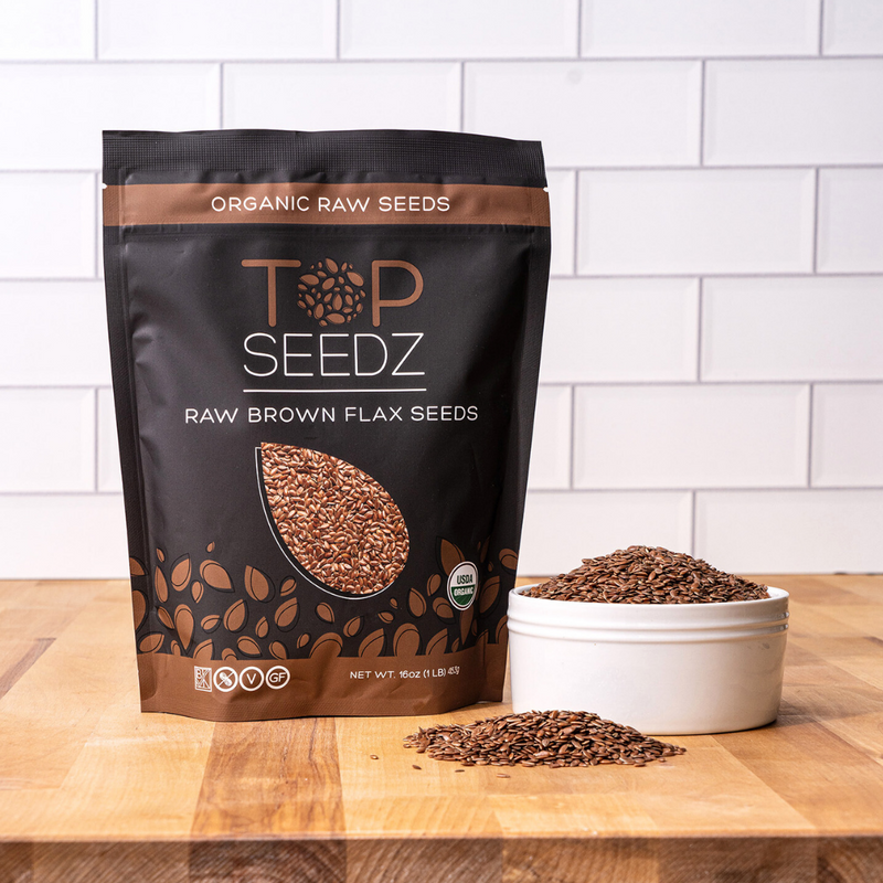 Raw Brown Flax Seeds – Top Seedz Raw Brown Flax Seeds – Top Seedz