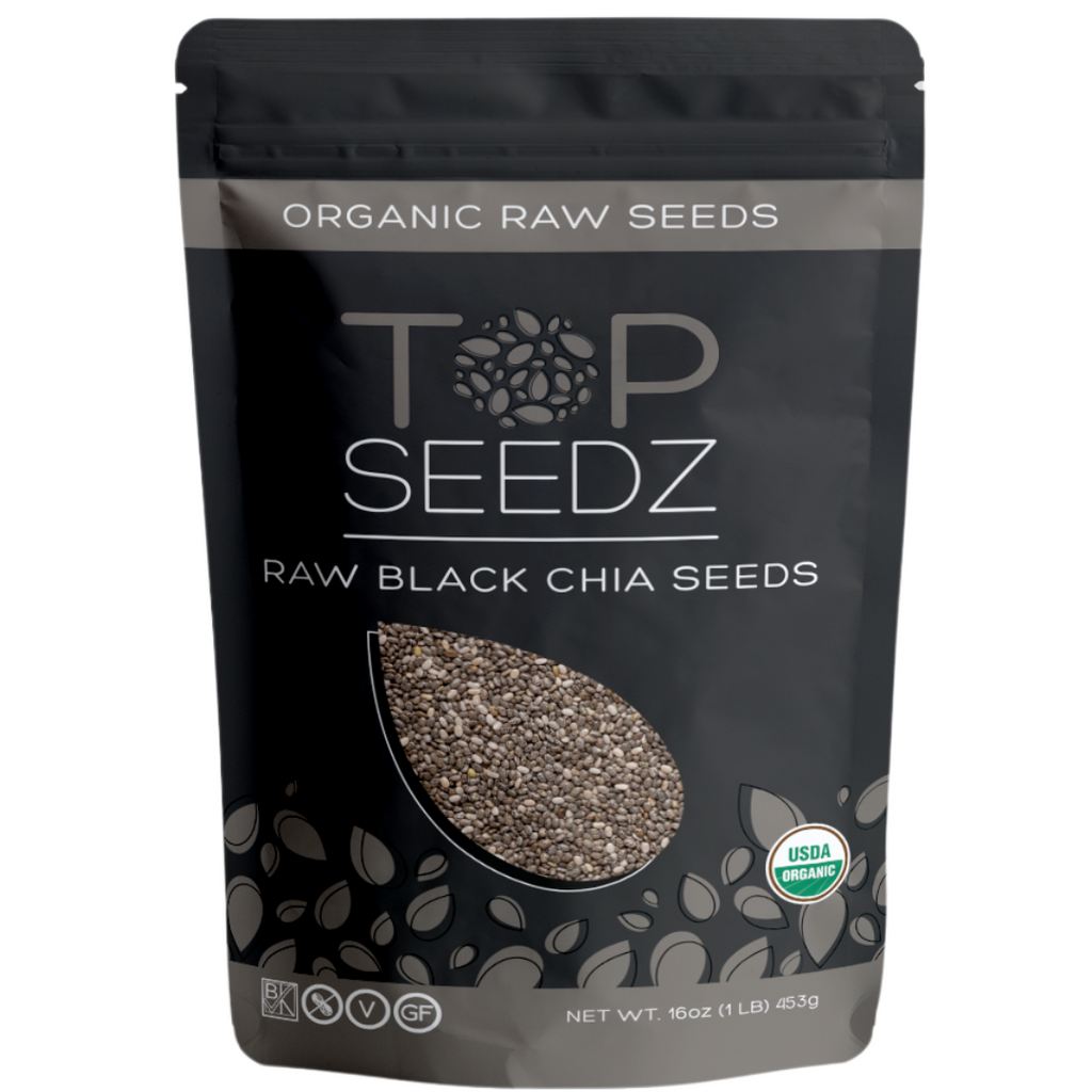 トップス Chia Raw Black Chia Seeds – Top Seedz