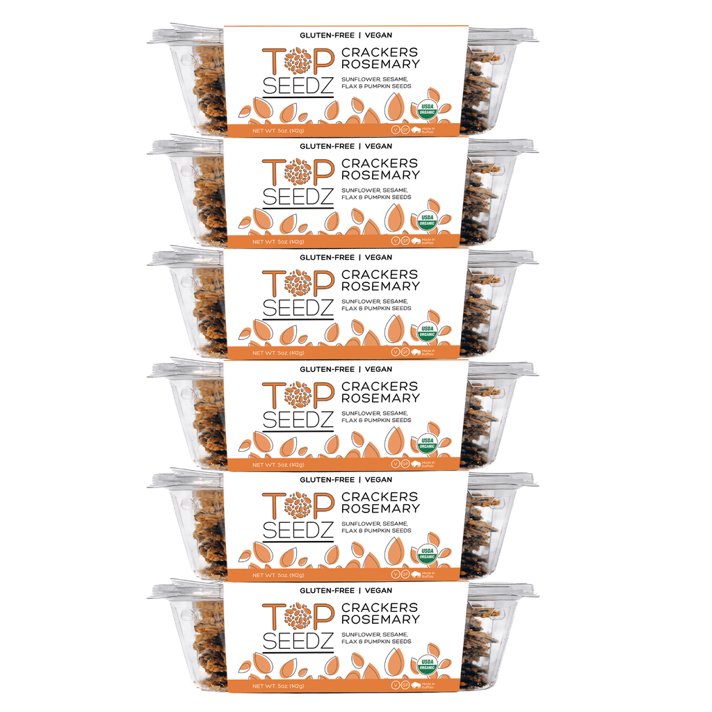 Organic Rosemary Crackers - 6 pack – Top Seedz