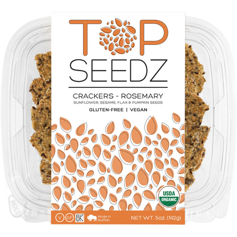 Rosemary Flavored Organic Crackers from Top Seedz